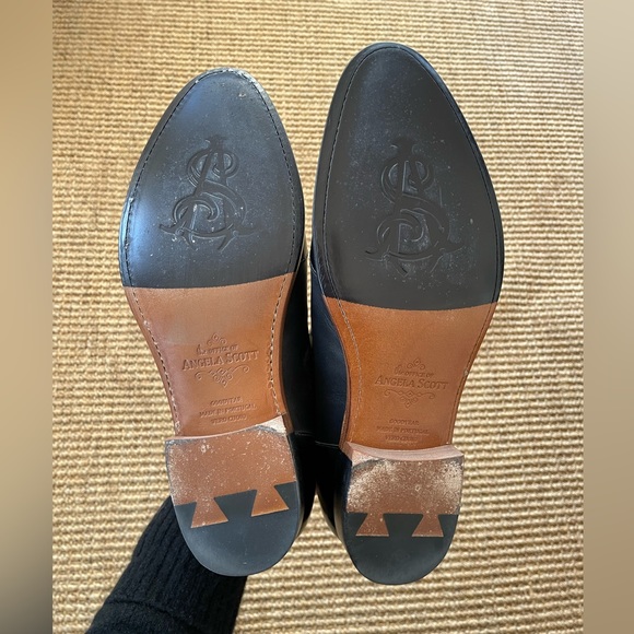 The Office of Angela Scott Mr. Evans wingtip oxford in black, size 39 wide - Picture 6 of 10